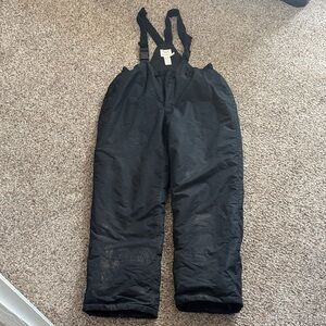 Faded Glory Dark Gray Snow Bib Overalls